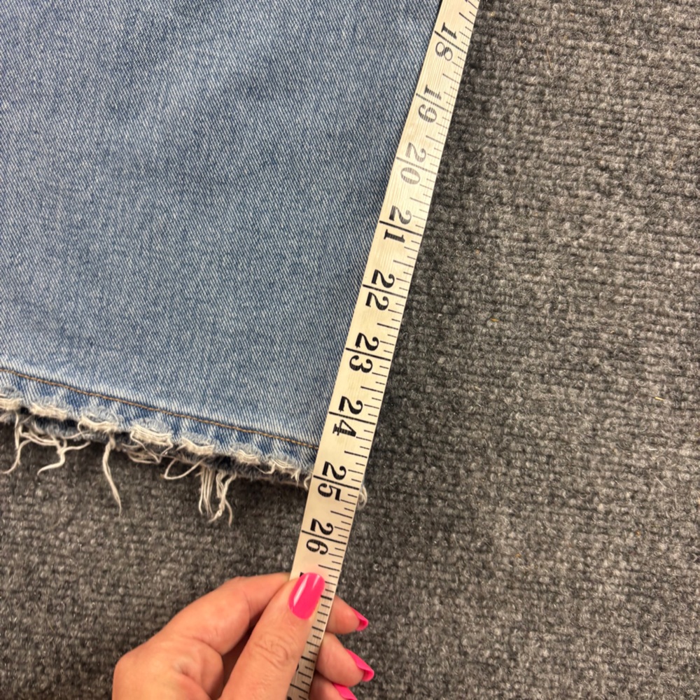 VERVET Women’s Distressed Denim Straight Leg Mom Jean size: 32 - Picture 7 of 9